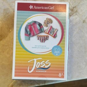 American Girl Joss Surf & Swim Set - Pink and Blue